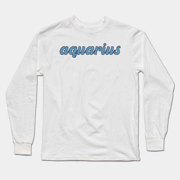 Aquarius Glitter Long Sleeve T-Shirt by lolsammy910